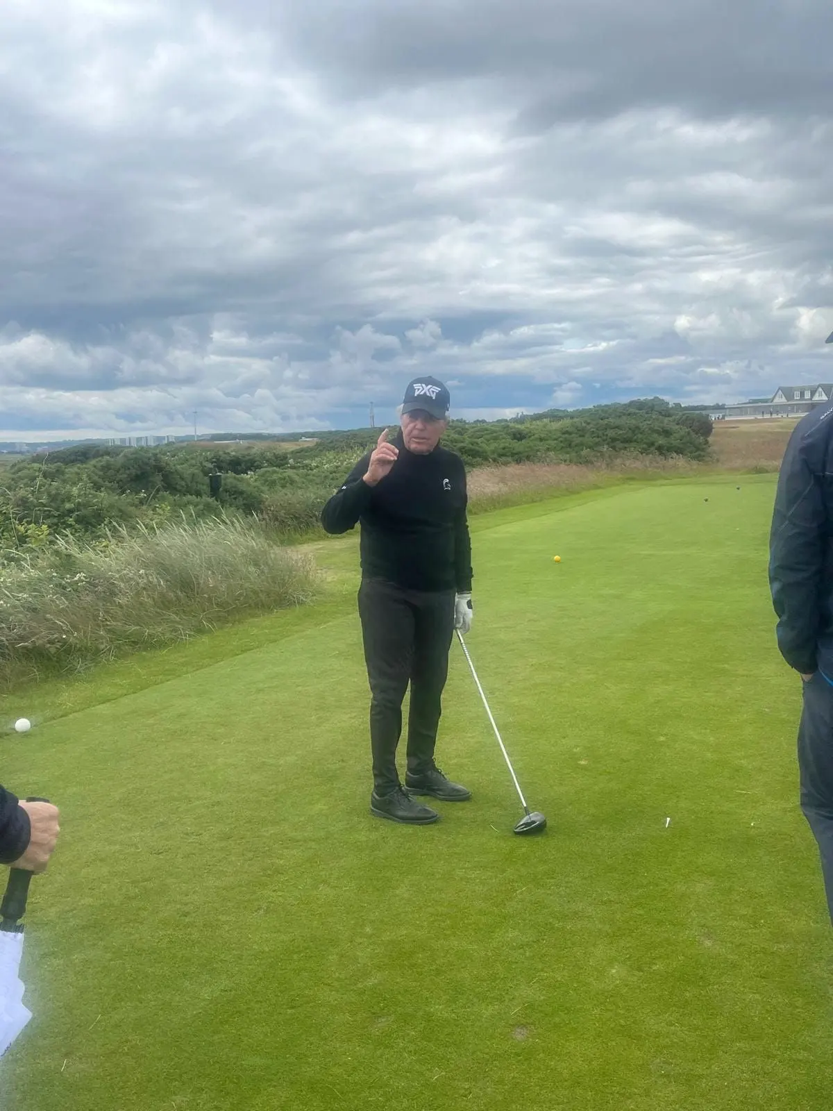 Gary Player on the tee at Murcar Links